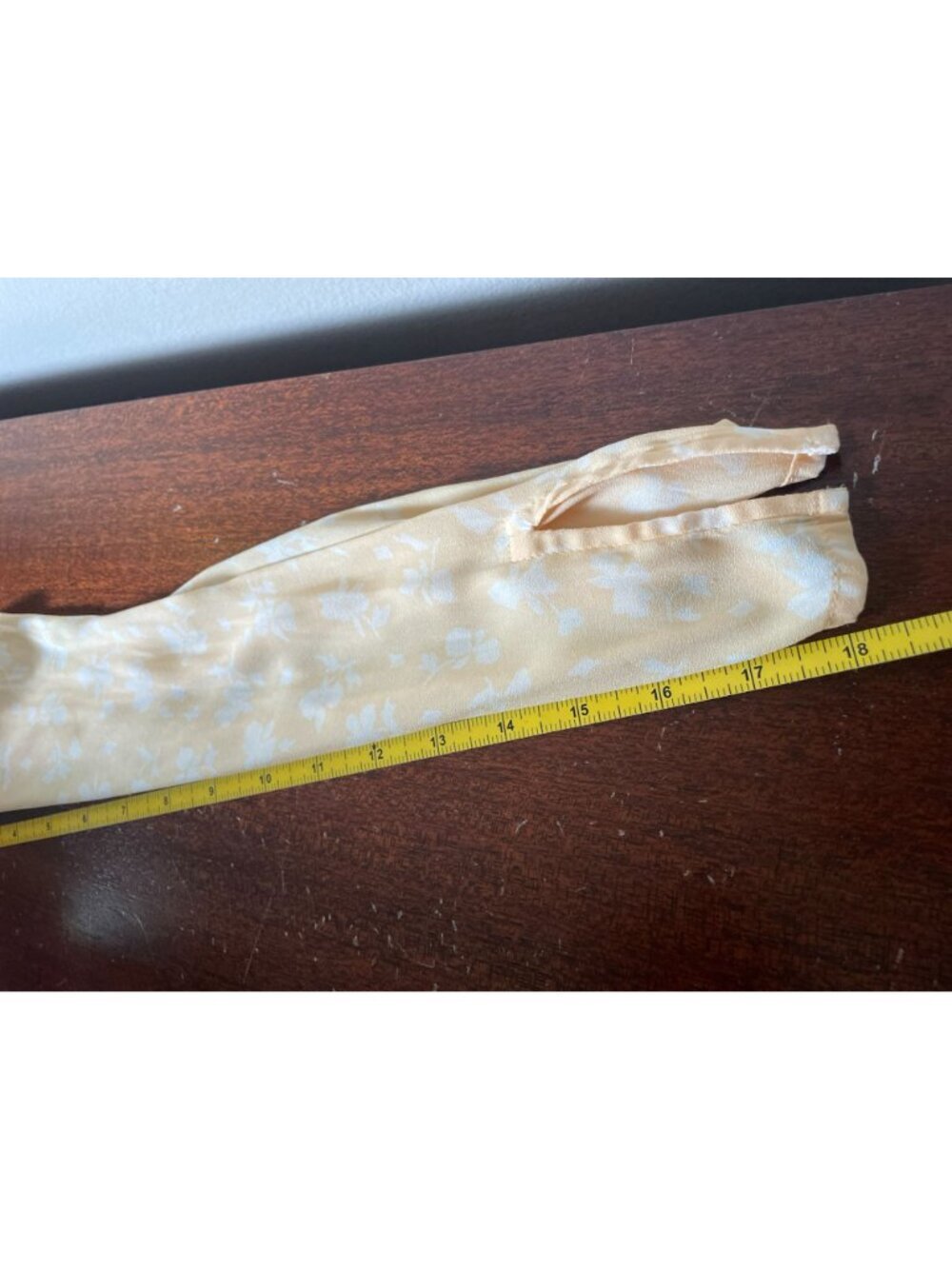 Anthropologie Something Navy Yellow Floral Maxi Dress Lightweight Front Slits Bo - Picture 12 of 16